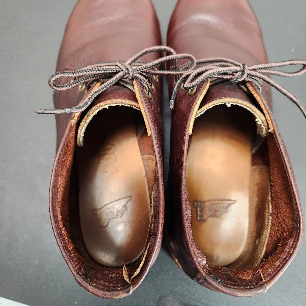 Red Wing 9215 Foreman Brown Leather Oil Slick Chukka Boots Mens Sz 11 D Classic